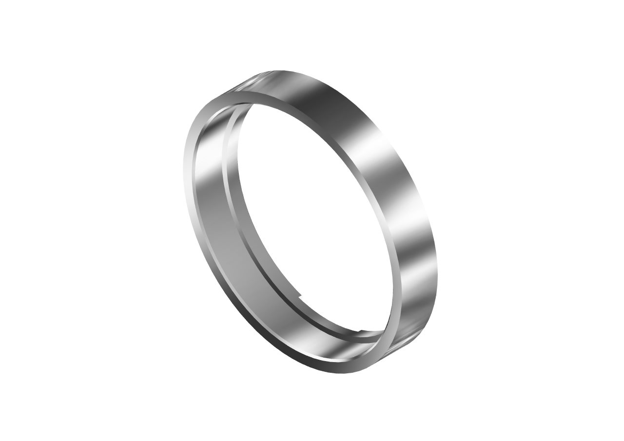 Mens wedding band on sale spacers